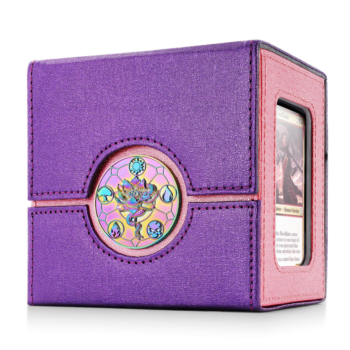 Kabinka Commander Deck Box with metal emblem adds premium flair for tournaments.