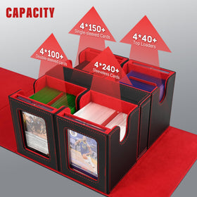 Kabinka four magnetic card holders showcase prized cards safely.
