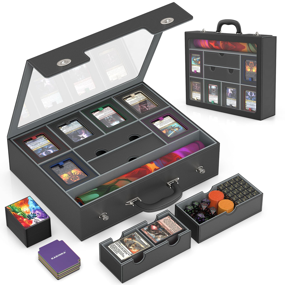 Kabinka MTG Deck Box front view showing modular storage for organized play