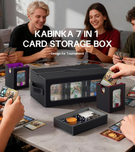 Kabinka MTG deck box showing modular decks and commander slots.