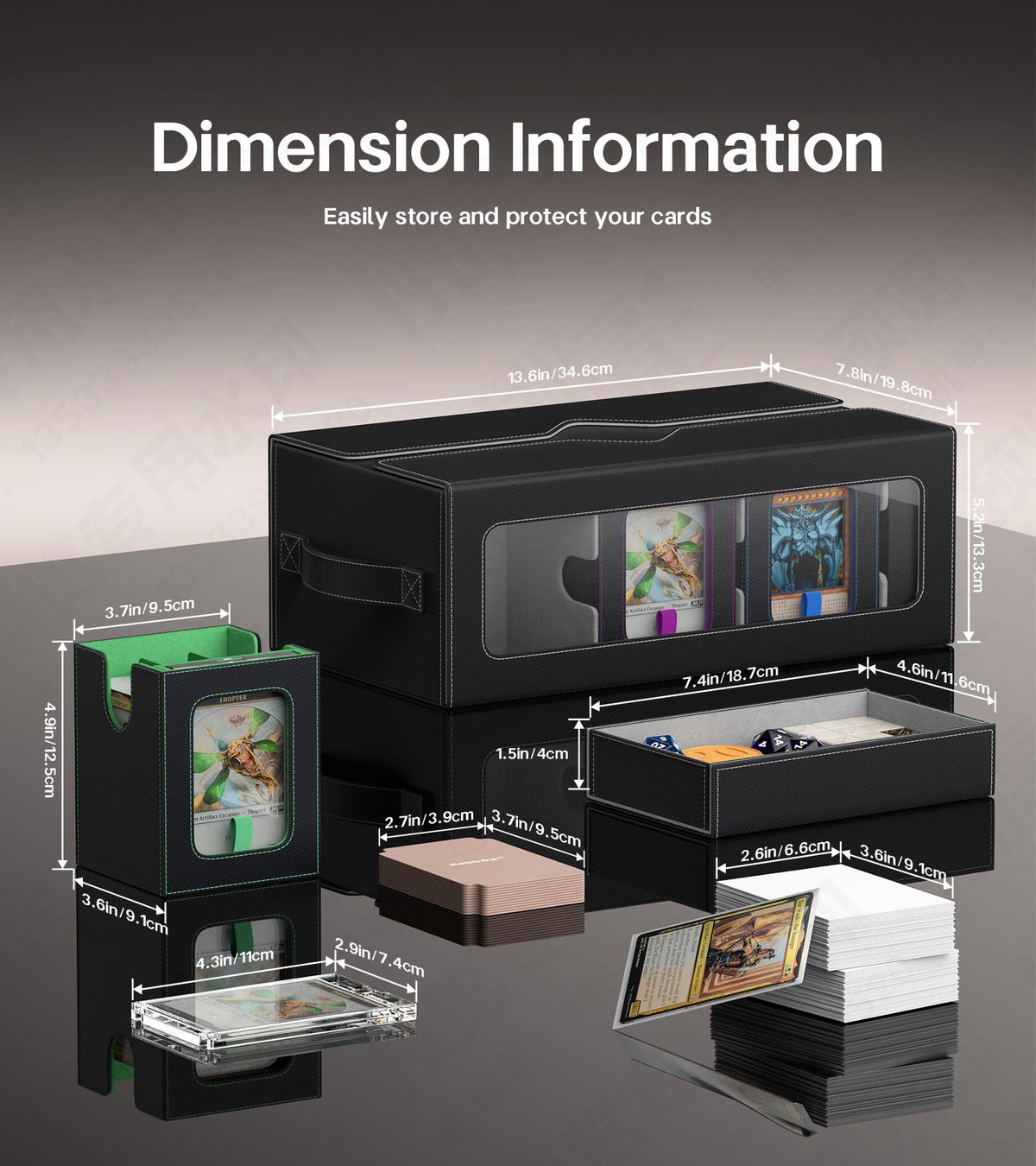 Kabinka MTG deck box portable case for on-the-go gaming.