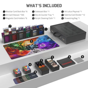 Kabinka sideboard tray design for quick swaps and game setup