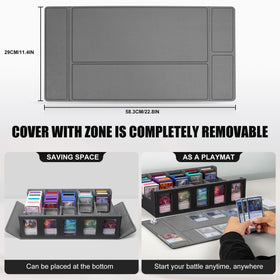 Kabinka includes top loaders, dividers, and a dice tray for organization