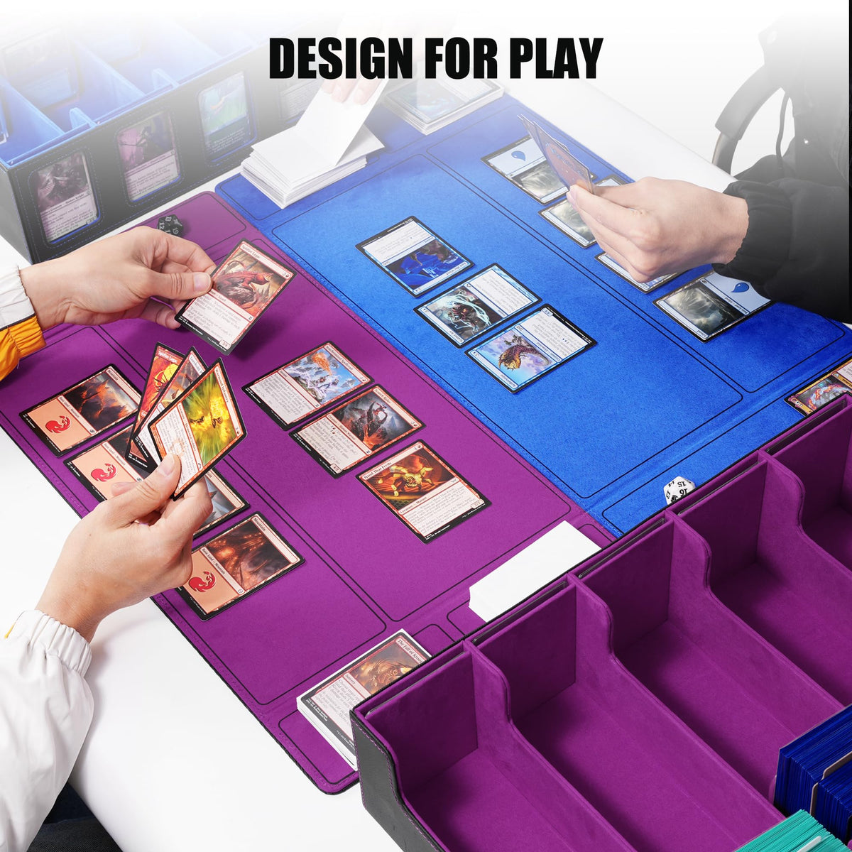 Kabinka trading card storage box dice tray included keeps dice and tokens neatly.