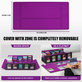 Kabinka trading card storage box top loaders and dividers organized for efficient sorting.