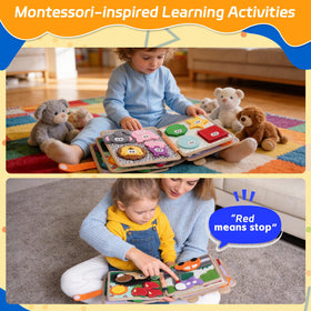 Kabiuby giraffe busy book traffic safety page teaches road awareness through play