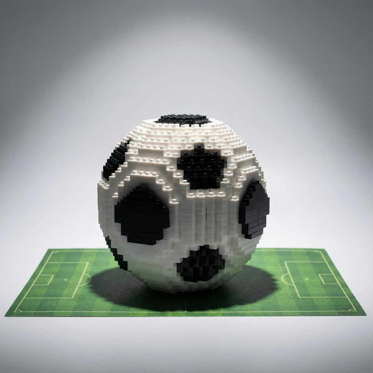 Kadablk soccer block set ball detail highlights pentagons for display-worthy decor