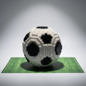 Kadablk soccer block set ball detail highlights pentagons for display-worthy decor