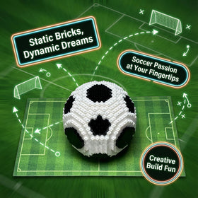 Kadablk soccer block model completed view ideal as desk decor
