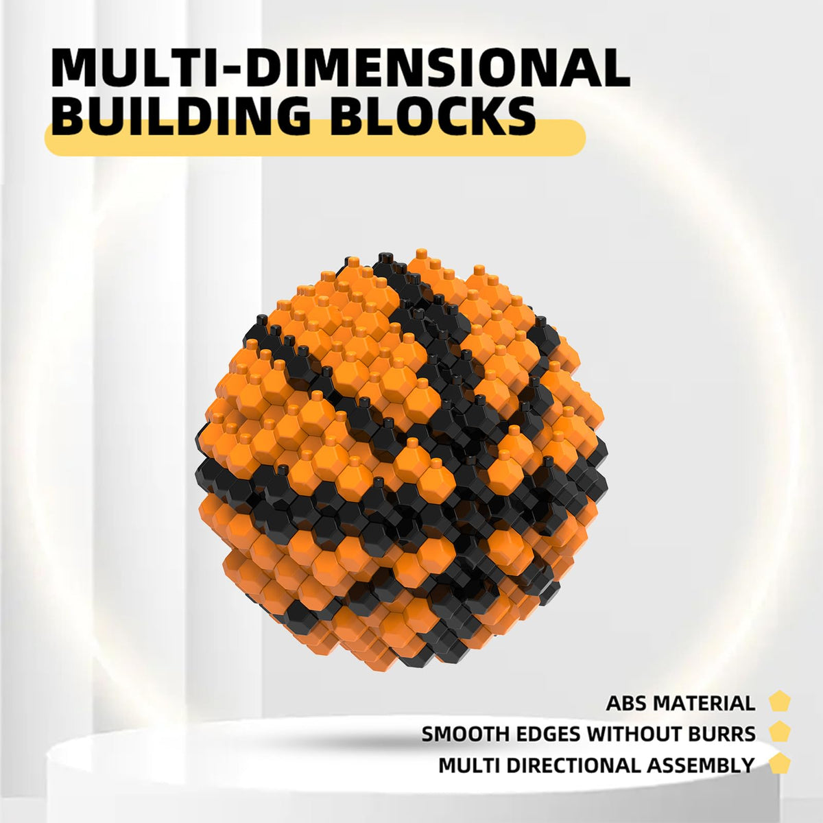 KADELE adult using blocks for mindful building and relaxation