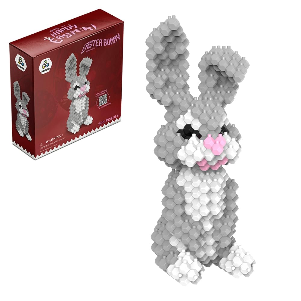 KADELE bunny-building blocks assembly kit with 305 premium pieces