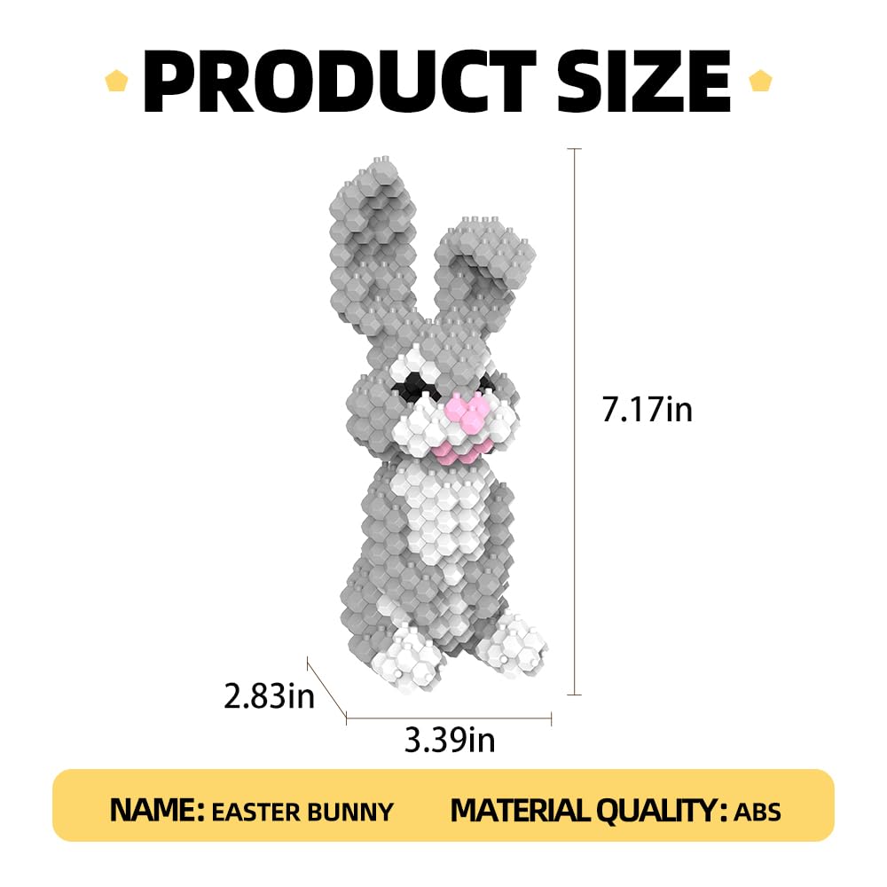 KADELE bunny decor display on a desk or shelf