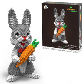 KADELE Easter Bunny Building Sets featuring 927 pieces for decorative display and STEM play