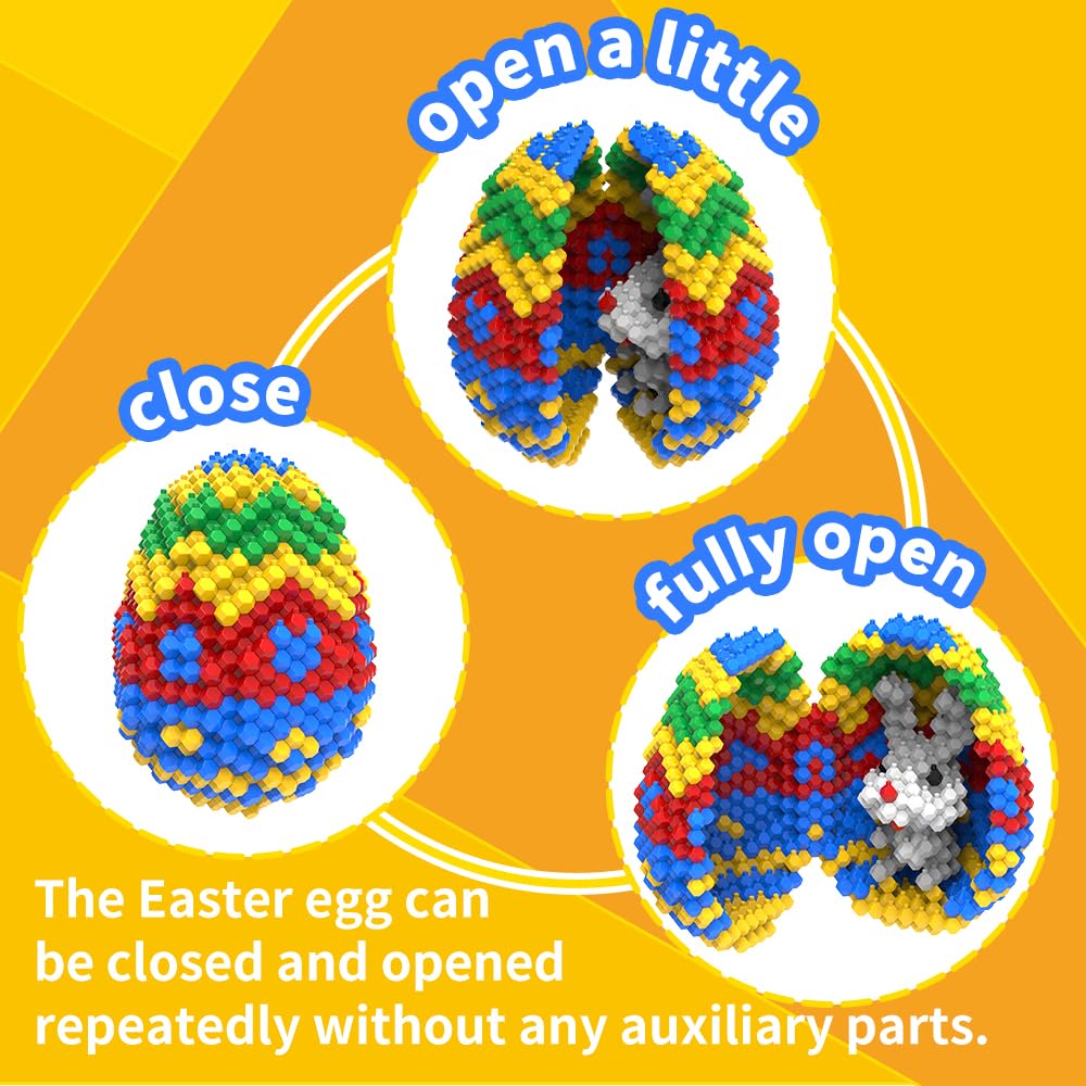 KADELE Easter decor with vibrant eggs for eye catching shelf displays