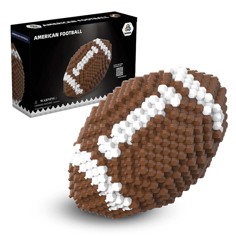 KADELE Football Block Set front view for compact display and desk decoration.