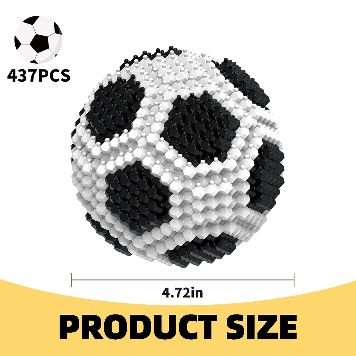 KADELE polyhedral sphere blocks assembly showcasing intricate geometry for adults.