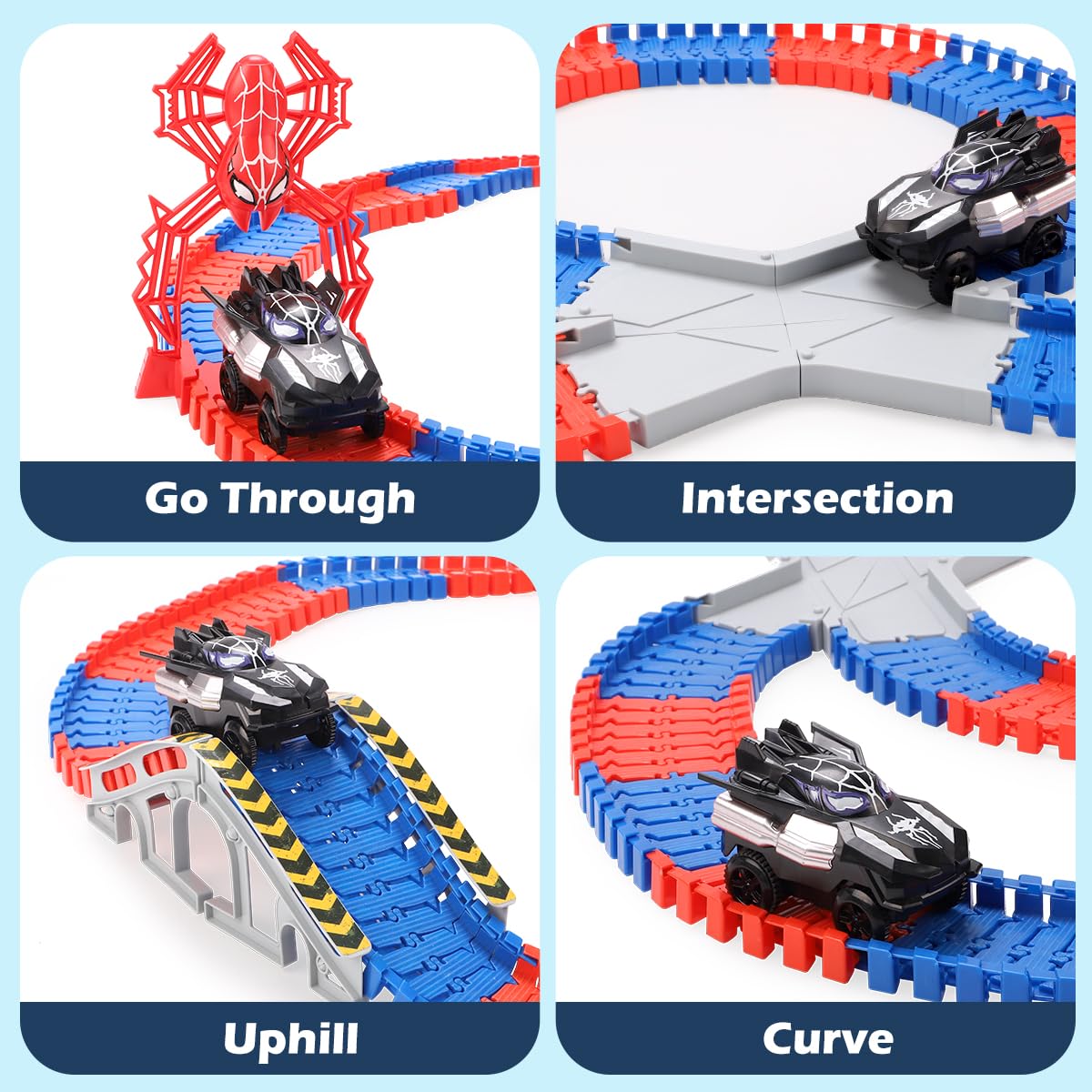 KaeKid X-shaped crossroad connects routes for creative play.
