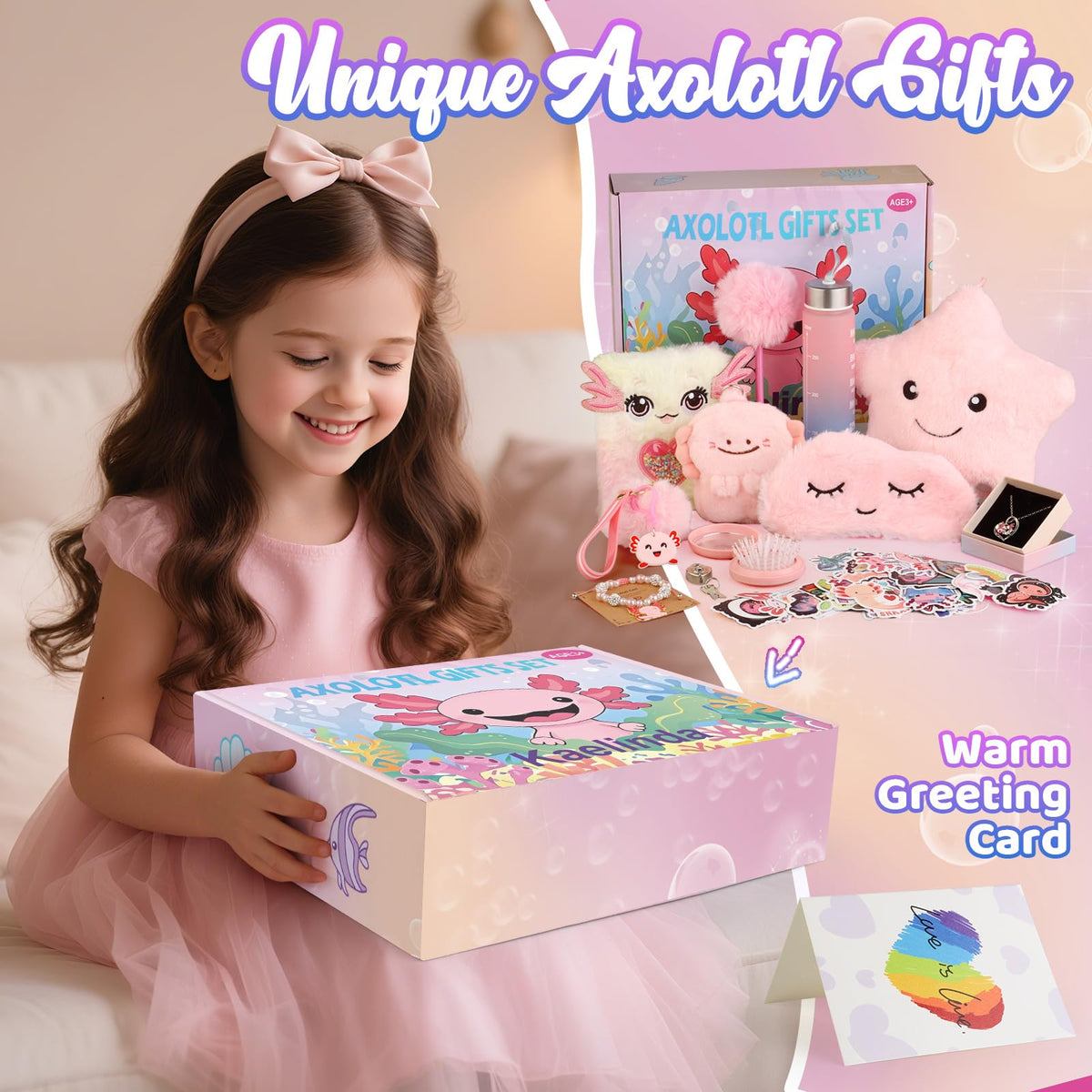 Kaelinda axolotl keychain adds charm to backpacks