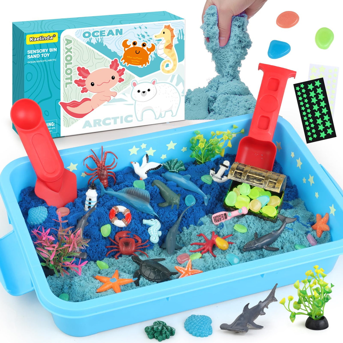 Kaelinda Ocean Sensory Bin sand texture for tactile play and exploration
