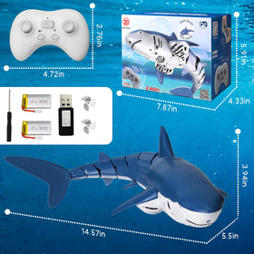 Kafuzi RC shark toy pool right view showcasing agile swim motion
