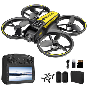 KAGEEN drone with live display controller shows real-time footage for easy indoor/outdoor flying.