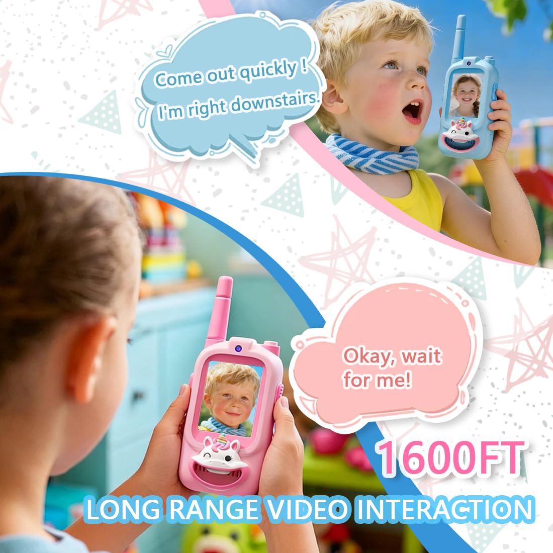 Kahopy video walkie talkies in action during camping and hiking.