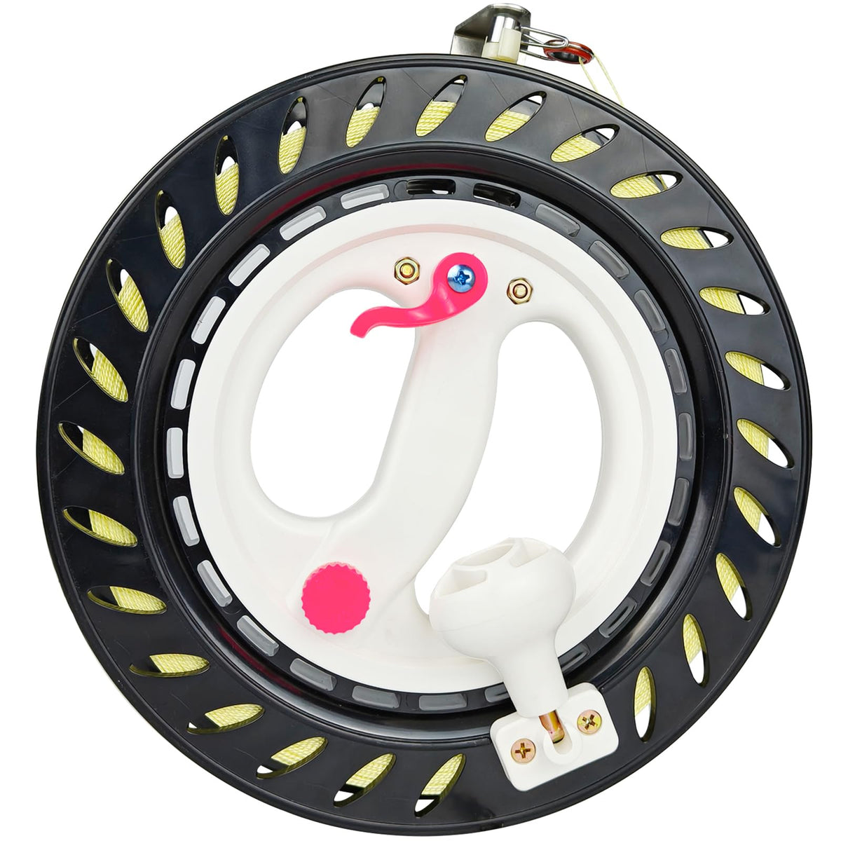 Kaiciuss 9in kite reel with brake and anti-reverse for safer line control.