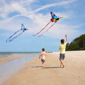 Kaiciuss butterfly kite travel-pack, great for vacations.