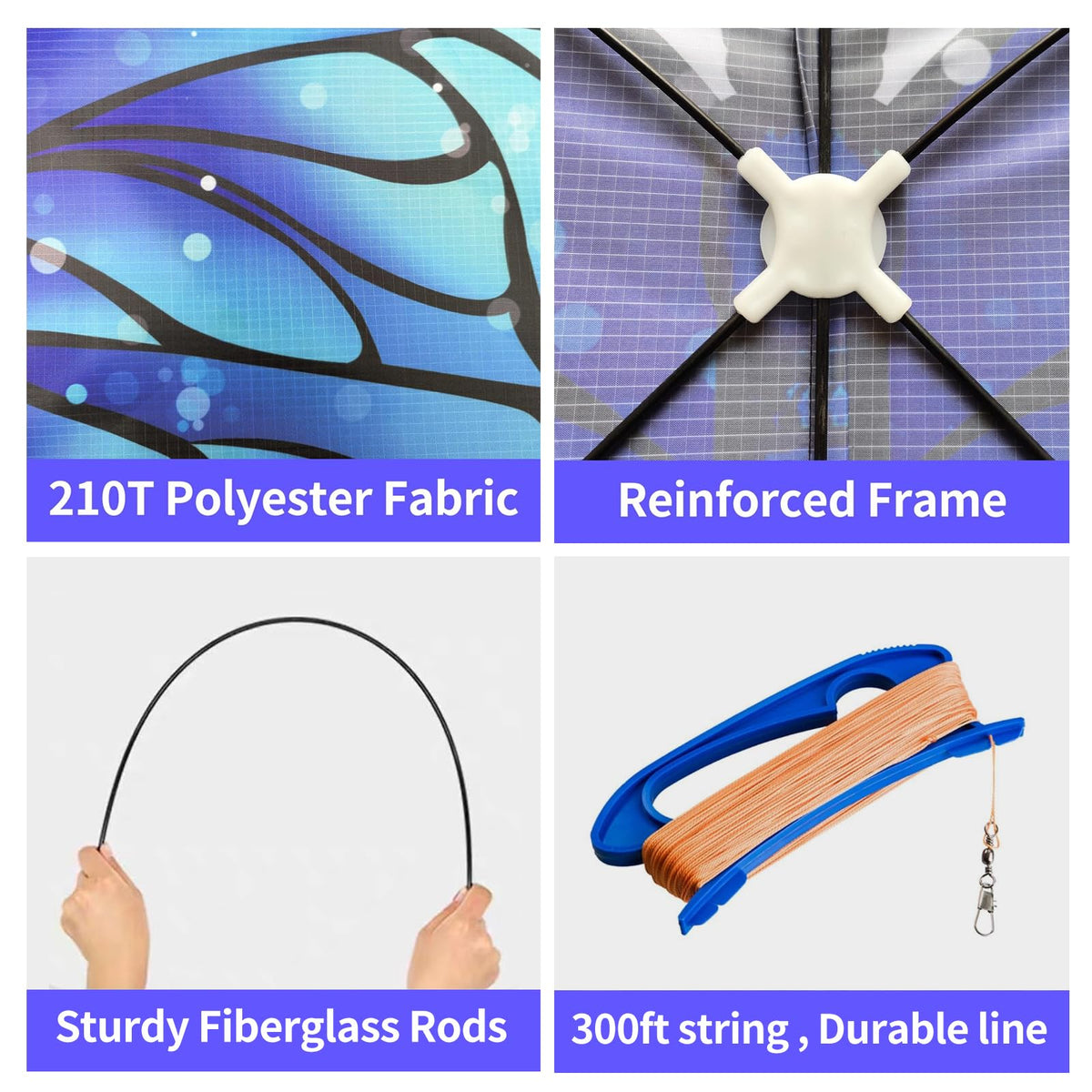 Kaiciuss butterfly kite wings-flap design adds lifelike motion.