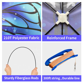 Kaiciuss butterfly kite wings-flap design adds lifelike motion.