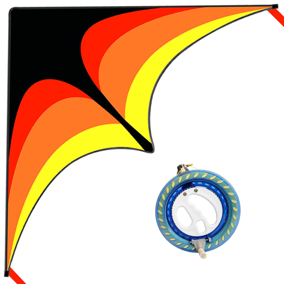 Kaiciuss Delta Kite 60-inch in flight shows stable lift and easy handling for all ages.