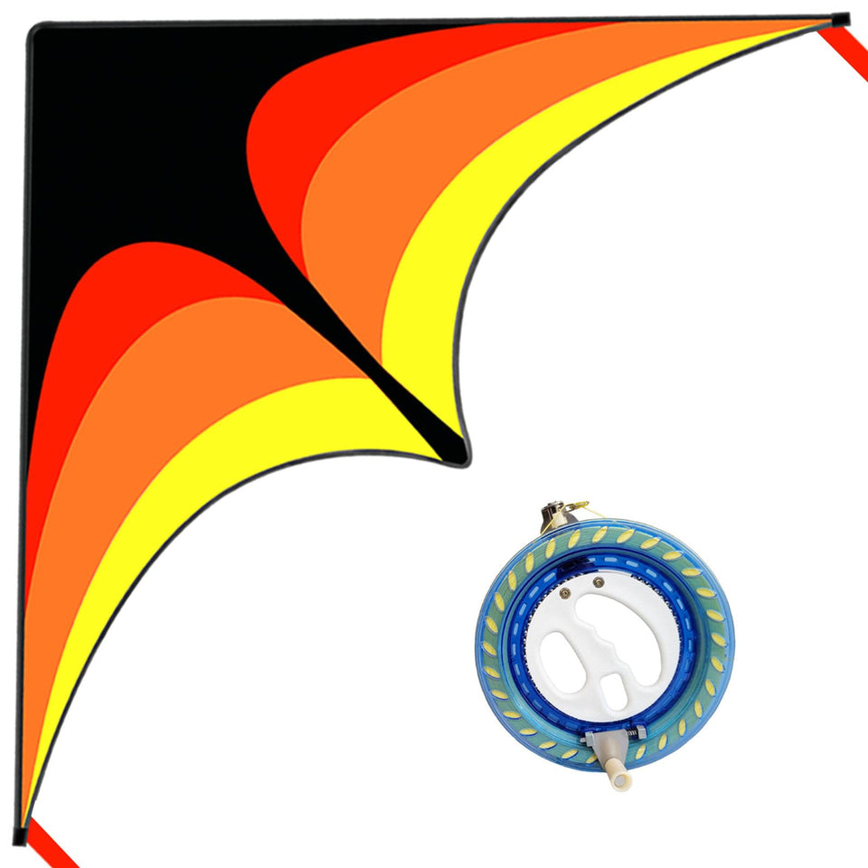 Kaiciuss Delta Kite 60-inch in flight shows stable lift and easy handling for all ages.