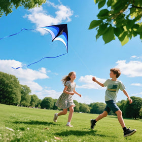 Kaiciuss Delta Kite Set green on the beach with kids for shared fun