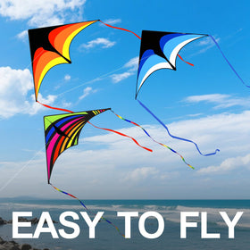 Kaiciuss delta kite in orange boosts vibrant outdoor play
