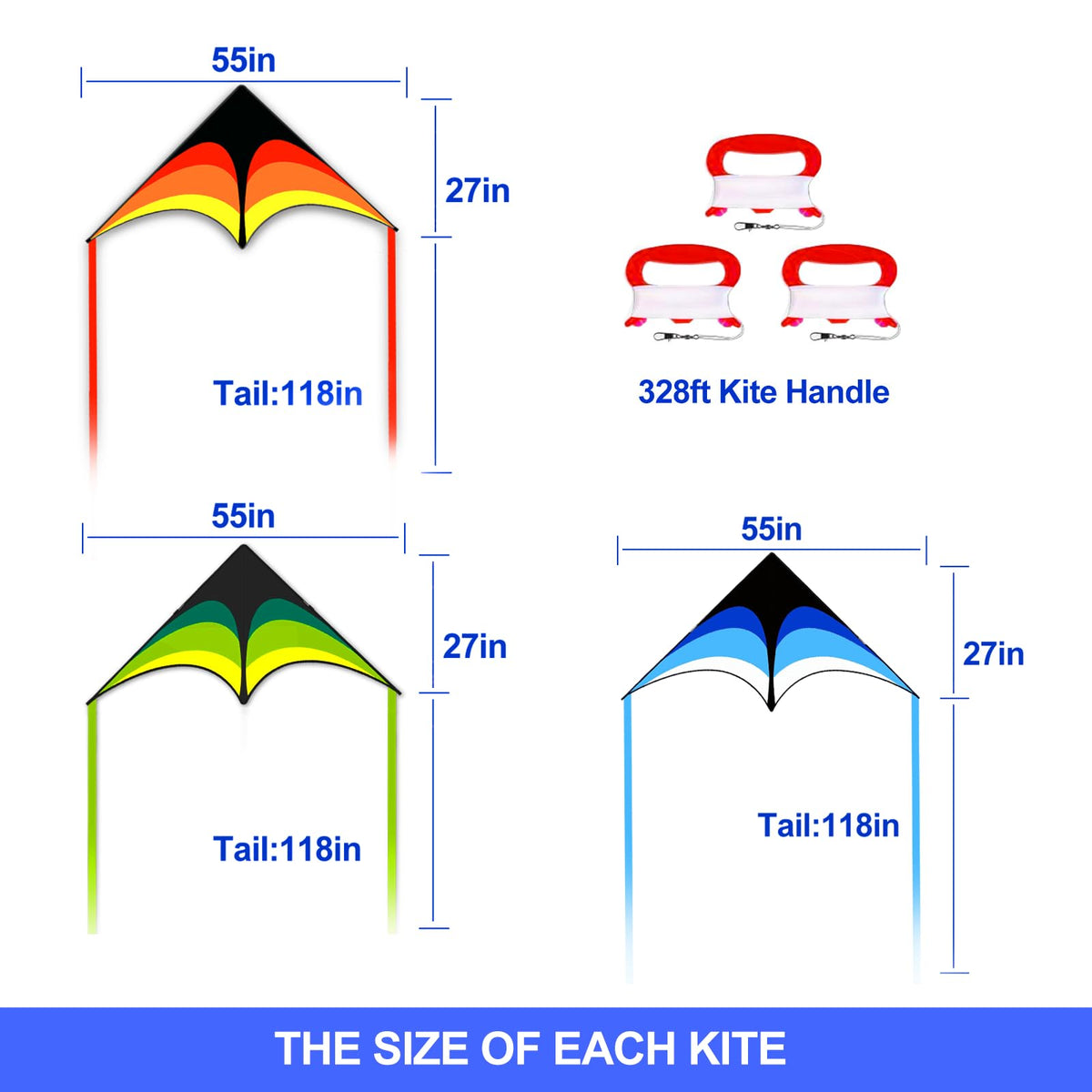 Kaiciuss Delta Kite Set folds compactly for travel