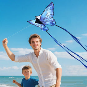 Kaiciuss green delta kite on the beach ready for winds