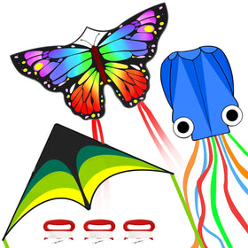 Kaiciuss butterfly kite with vivid print for family outdoor fun