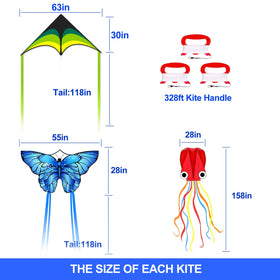 Kaiciuss octopus soft kite close-up highlighting frame-less design