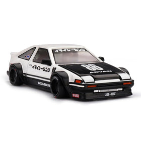 KHMG180 AE86 with pop-up headlights highlighting classic styling
