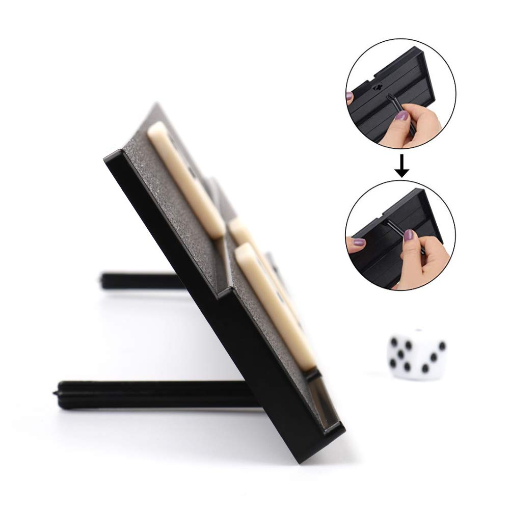KAILE 106 Rummy tiles kit fits 4 trays for quick setup.