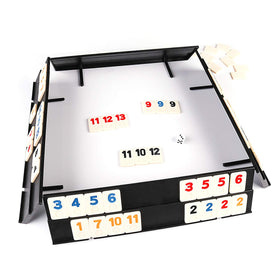 KAILE rummy tiles with anti-skid trays keep pieces secure during gameplay.