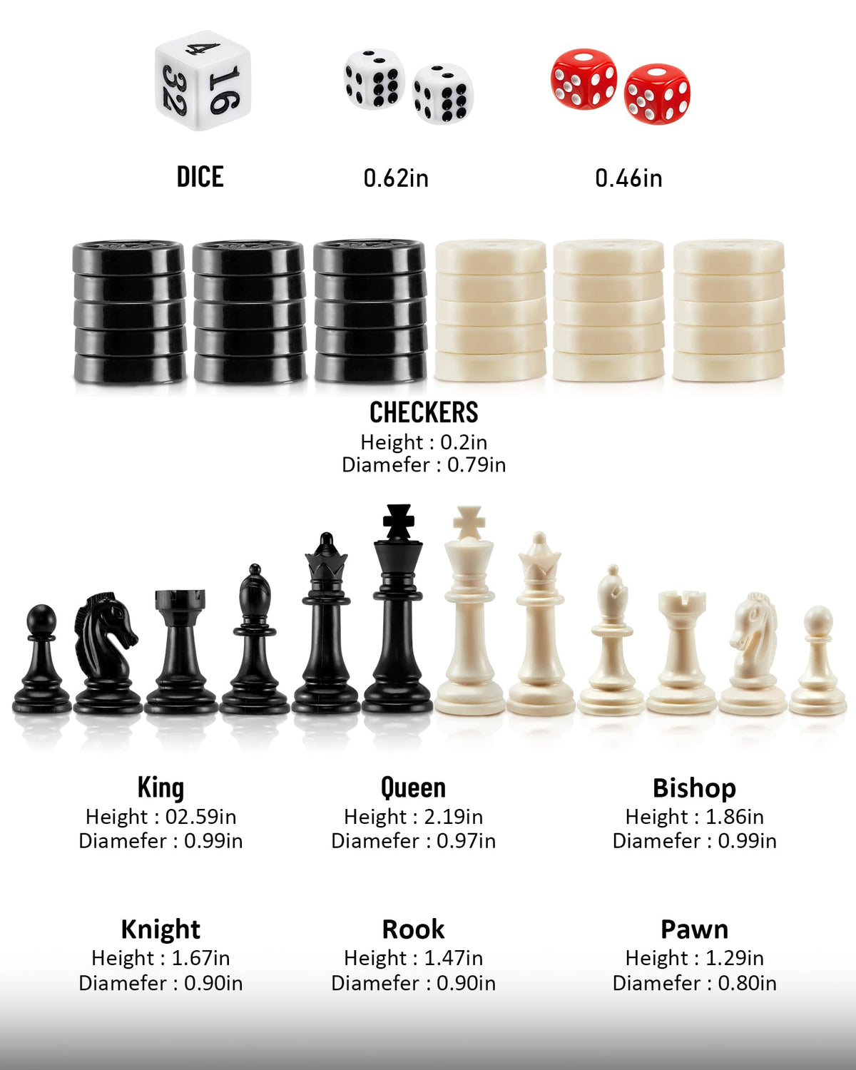 KAILE 10 three-in-one game surface offering chess, checkers, backgammon options