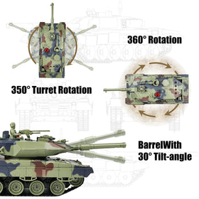KAIM Ger Leopard II RC Tank multiplayer action for family fun