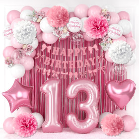 KAINSY 13th birthday number 13 balloon creates a memorable photo backdrop