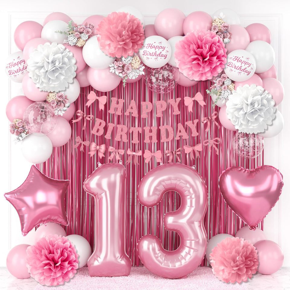 KAINSY 13th birthday number 13 balloon creates a memorable photo backdrop