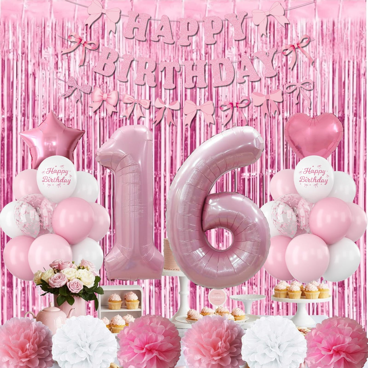 KAINSY bow banner adds a charming focal point
