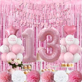 KAINSY bow happy birthday banner adds cute, coordinated messaging