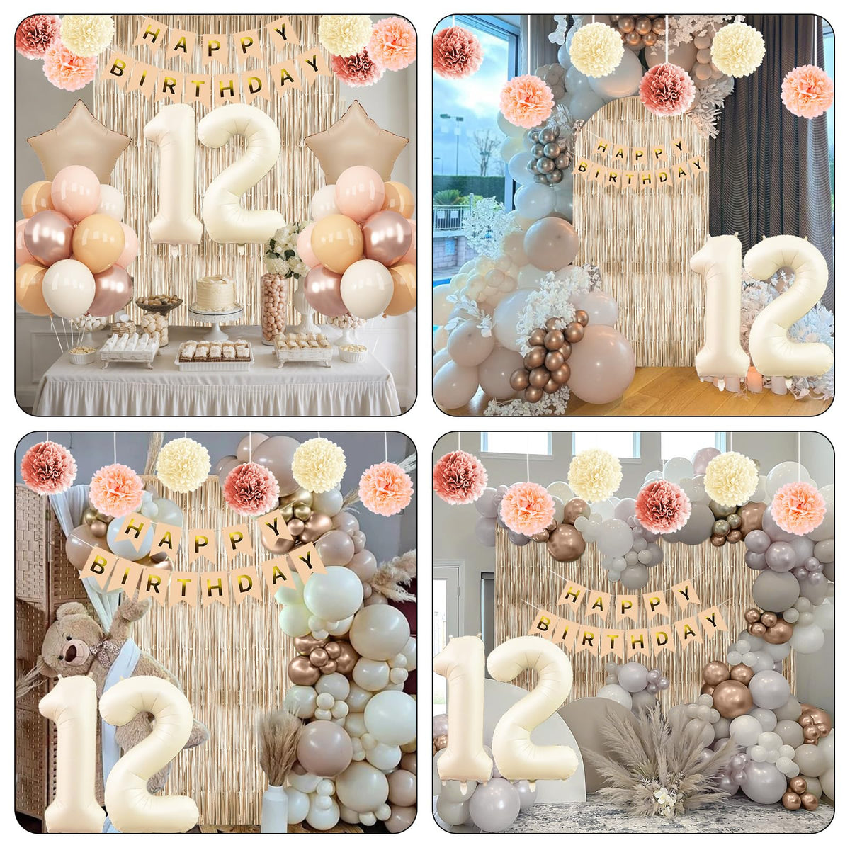KAINSY caramel star foil balloon accent for a luxe touch