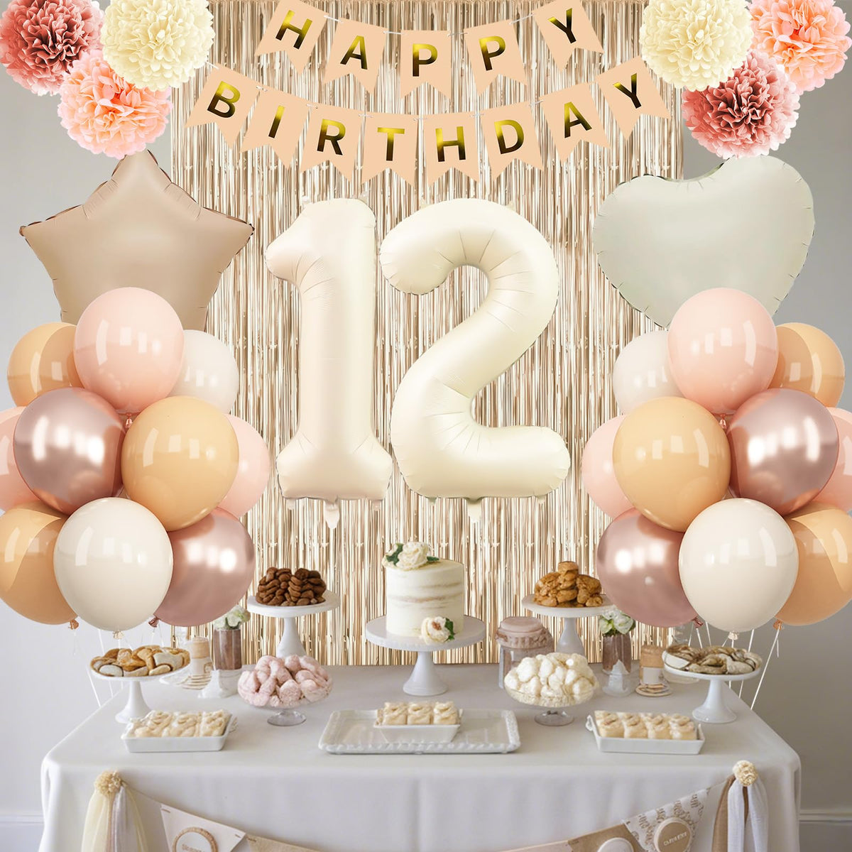 KAINSY happy birthday banner displayed for instant photo-ready decor