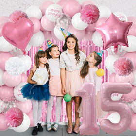 KAINSY light pink paper pom-poms elevate party decor